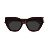 Saint Laurent Sl 759 Linea Corner Angle 002 Havana Grey Sunglasses