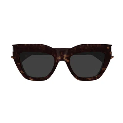 Saint Laurent Sl 759 Linea Corner Angle 002 Havana Grey Sunglasses