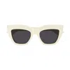 Saint Laurent Sl 759 Linea Corner Angle 004 Ivory Black Sunglasses