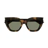 Saint Laurent Sl 759 Linea Corner Angle 003 Havana Green Sunglasses