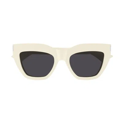 Saint Laurent Sl 759 Linea Corner Angle Sunglasses In Ivory