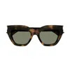 Saint Laurent Sl 759 Linea Corner Angle 003 Havana Green Sunglasses