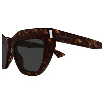 Saint Laurent Sl 759002 Havana Havana Grey In Black
