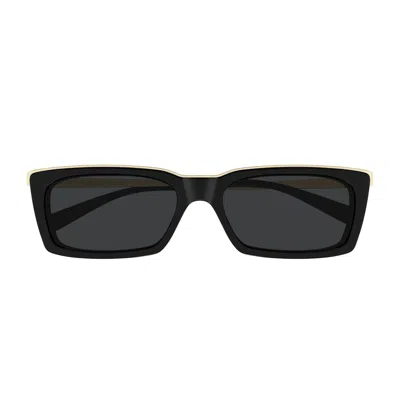 Saint Laurent Sl 766 Linea Sl Logo 001 Black Gold Sunglasses