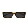 Saint Laurent Sl 766 Linea Sl Logo 004 Havana Gold Grey Sunglasses In Brown