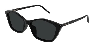 Saint Laurent Sl 775/f Asian Fit 001 Women's Sunglasses Black Size 57