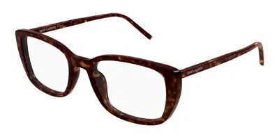 Saint Laurent Sl 776 Women's Glasses, Tortoiseshell, Size 49 In Brown