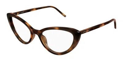 Saint Laurent Sl 777 Women's Glasses, Tortoiseshell, Size 55 In Brown