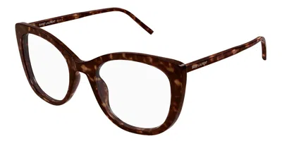 Saint Laurent Sl 778 Women's Glasses, Tortoiseshell, Size 55 In Brown