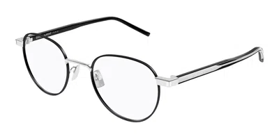 Saint Laurent Sl 781 Asian Fit Men's Glasses, Black, Size 49 In Multi