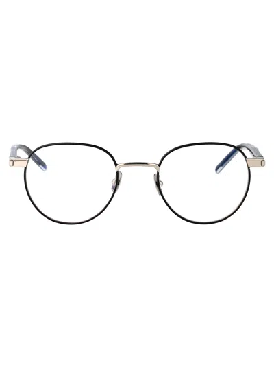 Saint Laurent Sl 781 Glasses In Silver-crystal-transparent