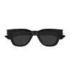 Saint Laurent Logo Sunglasses In Black
