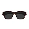 Saint Laurent Sl 789 Jacques Linea Corner Angle 002 Havana Crystal Grey Sunglasses In Brown