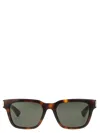 Saint Laurent Square Sunglasses With Tinted Lenses And Tortoiseshell Frame In Brown