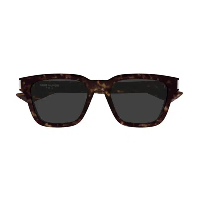 Saint Laurent Sl 790002-havana-crystal-grey In Brown