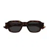 Saint Laurent Sl 791 Linea Corner Angle 002 Havana Crystal Grey Sunglasses In Brown
