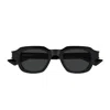 Saint Laurent Sl 790 Linea Corner Angle 001 Black Crystal Sunglasses In Black