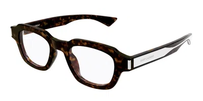 Saint Laurent Sl 791 Opt 002 Occhiali Da Vista Tartarugatishell Per Uomo (solo Montatura) In Brown