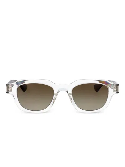 Saint Laurent Sl 791 Linea Corner Angle 003 Crystal Brown Sunglasses