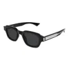 Saint Laurent Sl 791001 Black Crystal Black In Black
