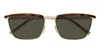 Saint Laurent Sl 795 Joe-001 - Gold / Havana Sunglasses In Brown