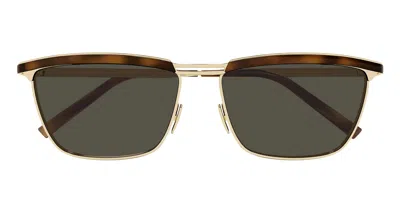 Saint Laurent Sl 795 Joe-001 - Gold / Havana Sunglasses In Multi