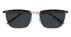 Saint Laurent Sl 795 Joe-002 - Silver / Havana Sunglasses In Black