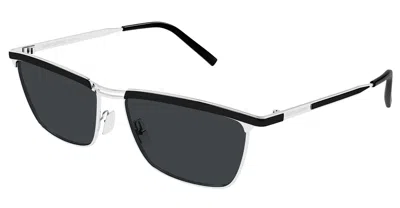 Saint Laurent Sl 795 Joe-003 - Silver / Black Sunglasses In Multi