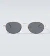 Saint Laurent Sl 799 Oval Sunglasses In Gold