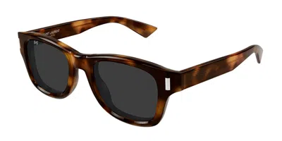 Saint Laurent Sl 801 005 Men's Sunglasses Tortoiseshell Size 50 In Brown