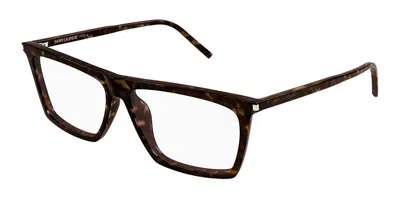 Saint Laurent Sl 803 Men's Glasses, Tortoiseshell, Size 57 In Brown