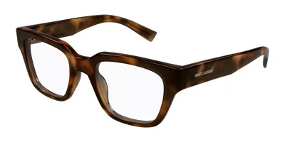 Saint Laurent Sl 804 Men's Glasses, Tortoiseshell, Size 51 In Brown