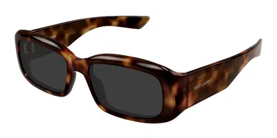 Saint Laurent Sl 809 003 Men's Sunglasses Tortoiseshell Size 55 In Brown