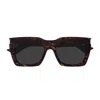 Saint Laurent Sl 810 Linea Corner Angle 002 Havana Crystal Grey Sunglasses