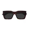 Saint Laurent Sl 810 Linea Corner Angle 002 Havana Crystal Grey Sunglasses
