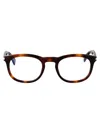 Saint Laurent Havana-havana-transparent Recycled Acetate Glasses In Transparent