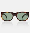 Shop Saint Laurent Sl 815 Rectangular Sunglasses