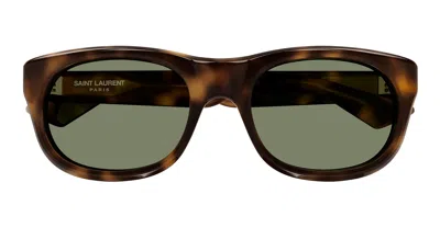 Saint Laurent Sl 815 Romy-002 - Havana Sunglasses In Black
