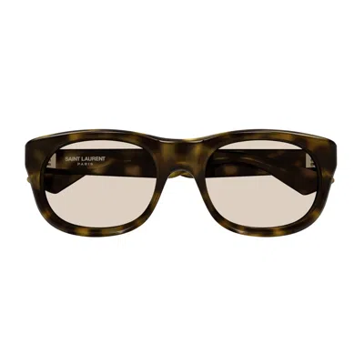 Saint Laurent Sl 815 Romy Linea Sl Logo 009 Havana Yellow Sunglasses