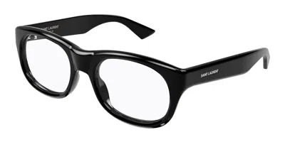 Saint Laurent Sl 815 Romy Opt 003 Occhiali Da Vista Neri Per Donna (solo Montatura) In Black