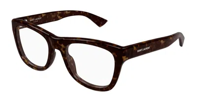 Saint Laurent Sl 816 Opt 002 Occhiali Da Vista Tartarugatishell Per Donna (solo Montatura) In Brown