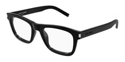 Saint Laurent Sl 819 Opt 001 Occhiali Da Vista Neri Per Uomo (solo Montatura) In Black