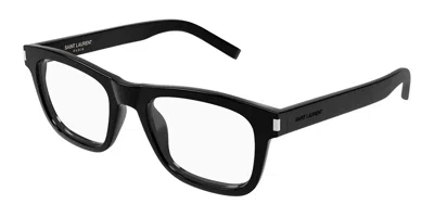 Saint Laurent Sl 819 Opt 004 Occhiali Da Vista Neri Per Uomo (solo Montatura) In Black