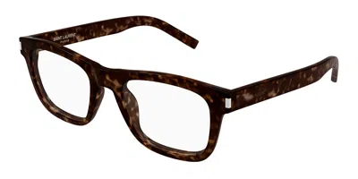Saint Laurent Sl 819 Opt 005 Occhiali Da Vista Tartarugatishell Per Uomo (solo Montatura) In Brown