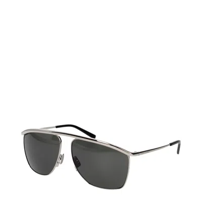 Saint Laurent Sunglasses Sl 820 Victoire Men Metal Silver In -, -