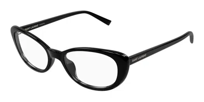 Saint Laurent Sl 822 Opt 001 Occhiali Da Vista Neri Per Donna (solo Montatura) In Black
