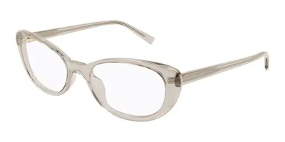 Saint Laurent Sl 822 Opt 006 Women's Glasses Brown Size 52 - Free Lenses - Blue Light Block Available In Neutral