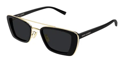 Saint Laurent Sl 825 001 Occhiali Da Sole Neri Per Uomo In Black