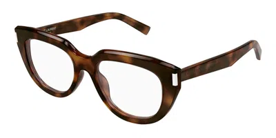 Saint Laurent Sl 828 003 Occhiali Da Vista Tartarugatishell Per Donna (solo Montatura) In Brown