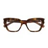 Saint Laurent Sl 829 Linea Corner Angle 003 Light Havana Glasses In Brown